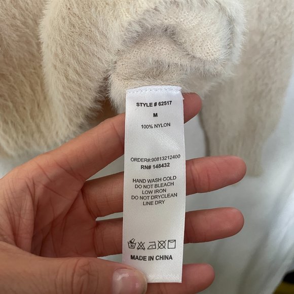 Fluffy AF Soft Cream Sweater - Picture 5 of 5